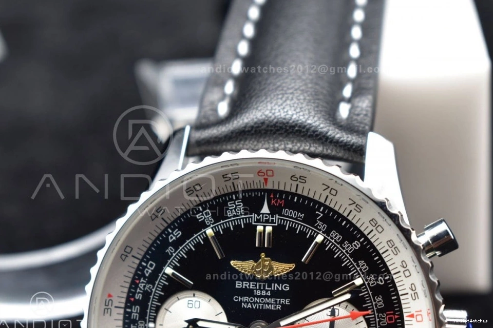 916 SS 1 BLS Edition 1:1 Black Navitimer A on 43mm Best Bracelet Popular Dial Leather 0118